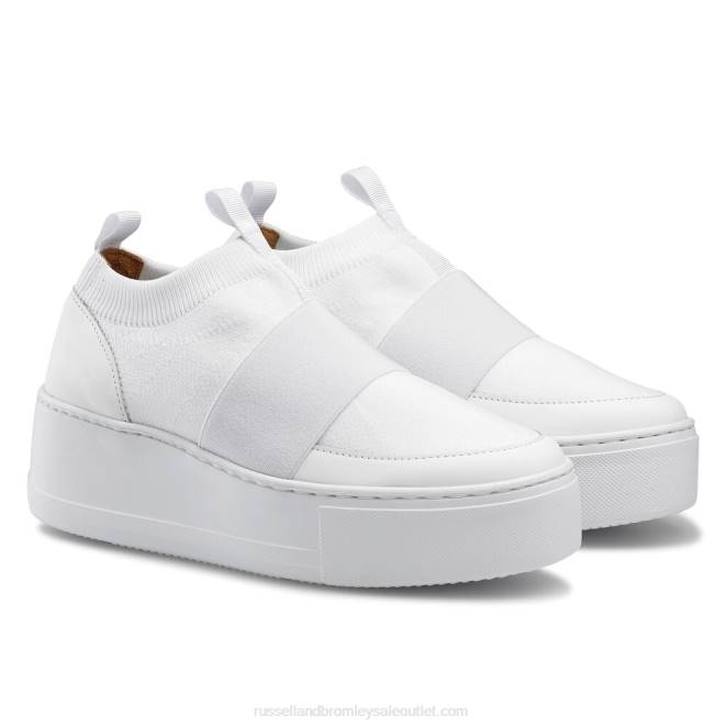 VXTJ21 blanco Russell And Bromley mujer tenis de punto Park Knit