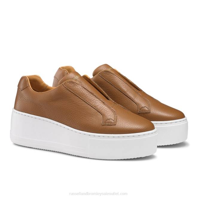 VXTJ24 broncearse Russell And Bromley mujer tenis park up con plataforma plana y sin cordones