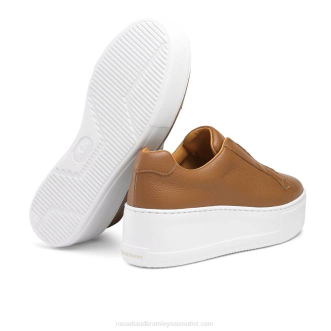 VXTJ24 broncearse Russell And Bromley mujer tenis park up con plataforma plana y sin cordones