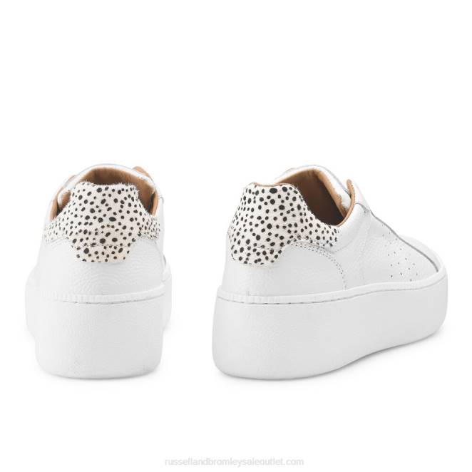 VXTJ25 blanco Russell And Bromley mujer tenis sotto sin cordones