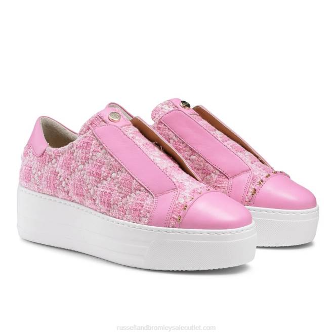 VXTJ26 rosa Russell And Bromley mujer zapatilla Seawalk sin cordones