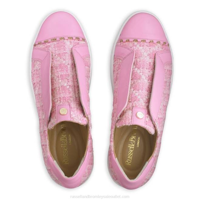 VXTJ26 rosa Russell And Bromley mujer zapatilla Seawalk sin cordones