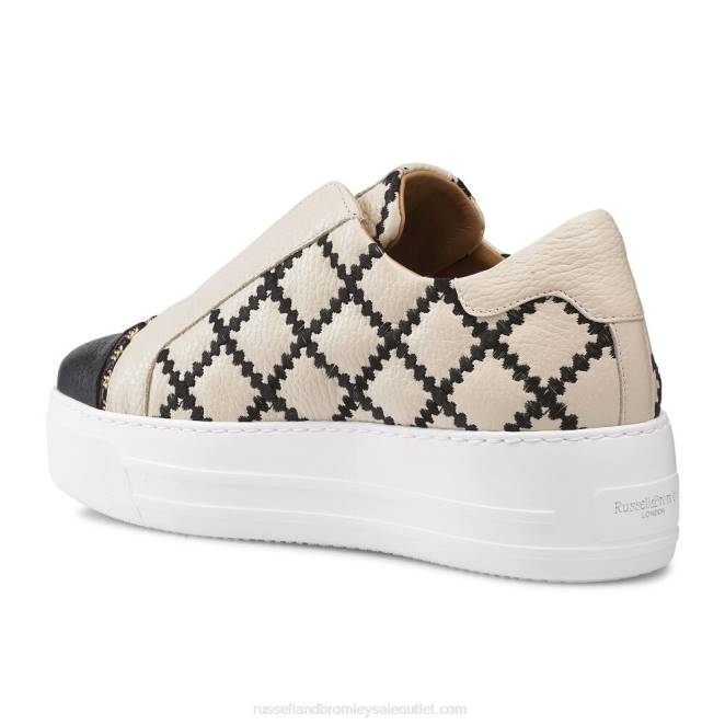 VXTJ29 beige Russell And Bromley mujer zapatilla Seawalk sin cordones