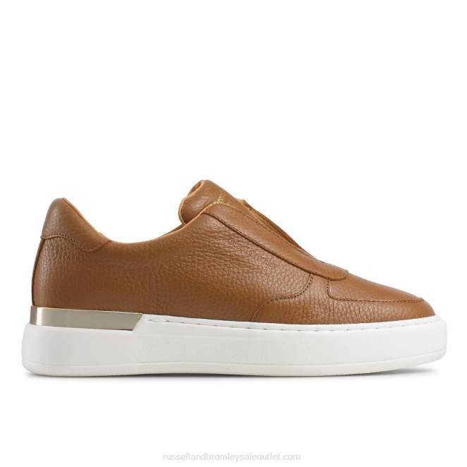 VXTJ36 broncearse Russell And Bromley mujer tenis sin cordones de la fiebre del oro