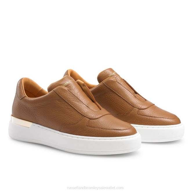 VXTJ36 broncearse Russell And Bromley mujer tenis sin cordones de la fiebre del oro