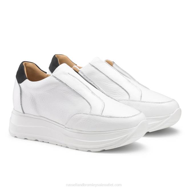 VXTJ39 blanco Russell And Bromley mujer acelerar corredor sin cordones