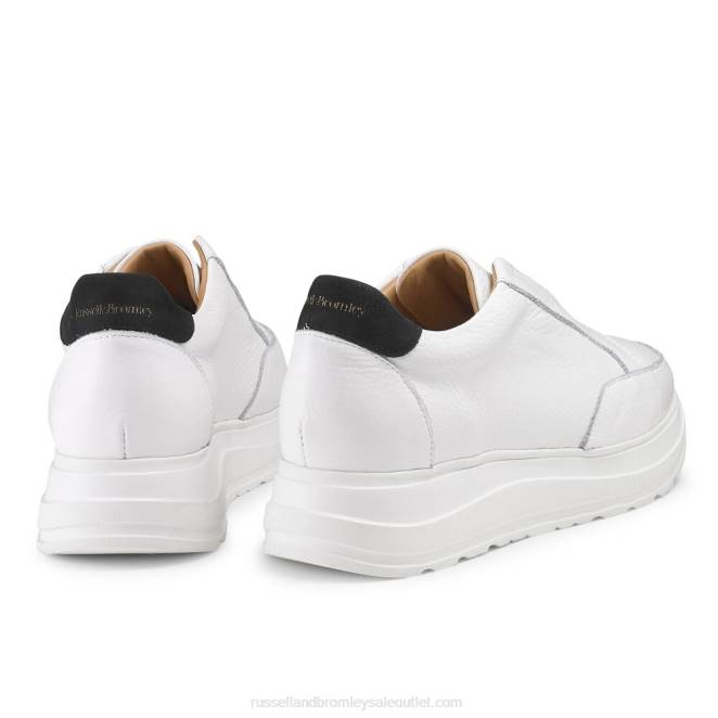 VXTJ39 blanco Russell And Bromley mujer acelerar corredor sin cordones