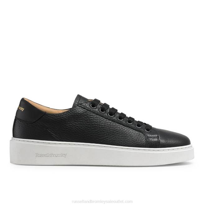 VXTJ40 negro Russell And Bromley mujer top bajo brillante con cordones