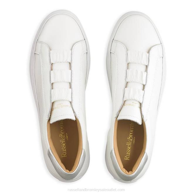 VXTJ46 blanco Russell And Bromley mujer zapatillas sirius con plataforma plana