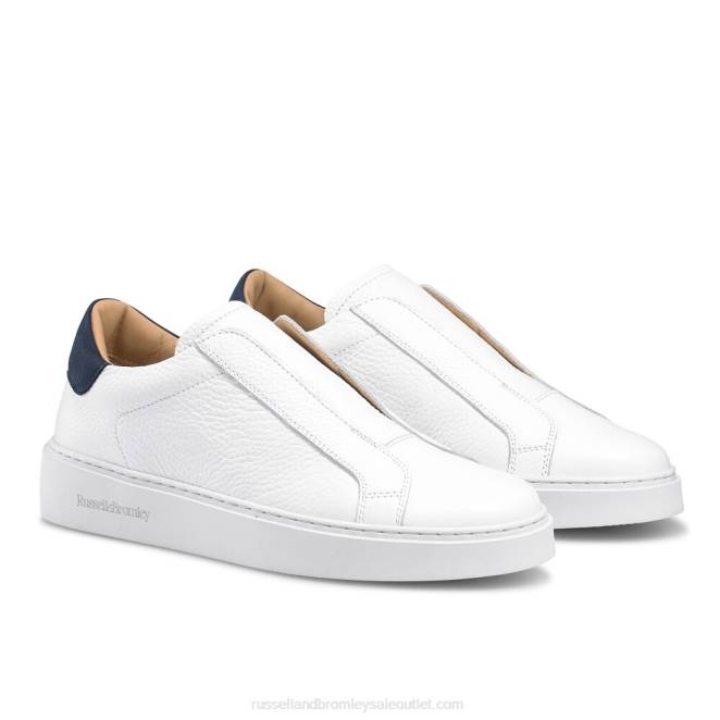 VXTJ47 blanco Russell And Bromley mujer zapatilla dream sin cordones