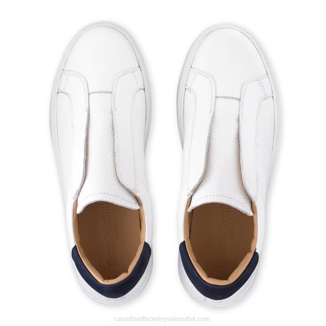 VXTJ47 blanco Russell And Bromley mujer zapatilla dream sin cordones