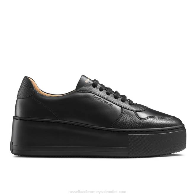 VXTJ55 negro Russell And Bromley mujer tenis con cordones Park