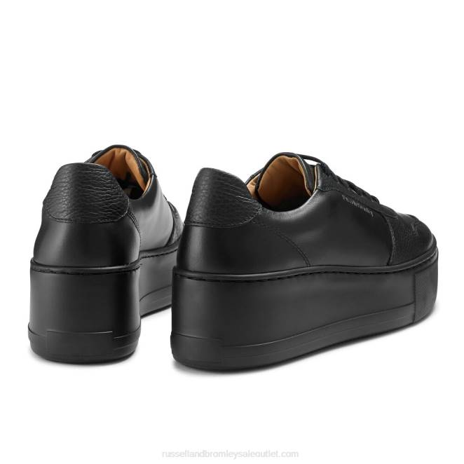 VXTJ55 negro Russell And Bromley mujer tenis con cordones Park