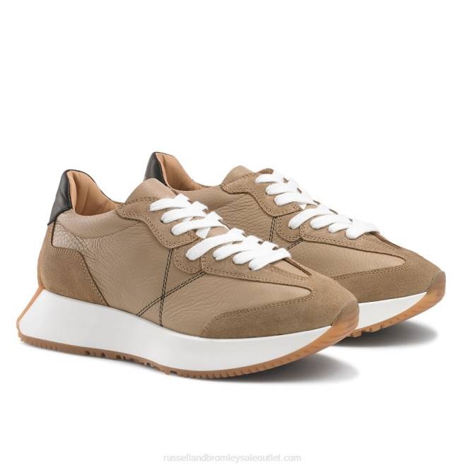 VXTJ65 broncearse Russell And Bromley mujer tenis con suela acampanada