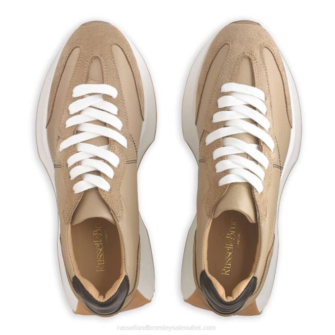 VXTJ65 broncearse Russell And Bromley mujer tenis con suela acampanada