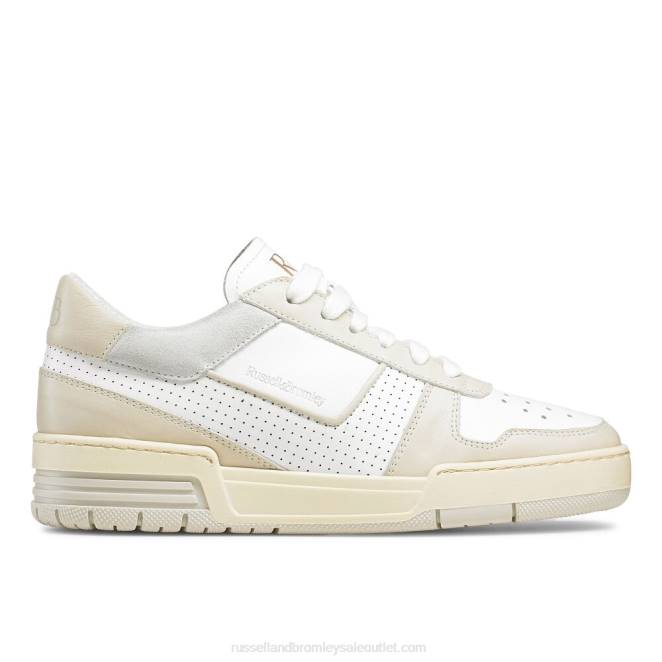 VXTJ77 beige Russell And Bromley mujer tenis league perforados