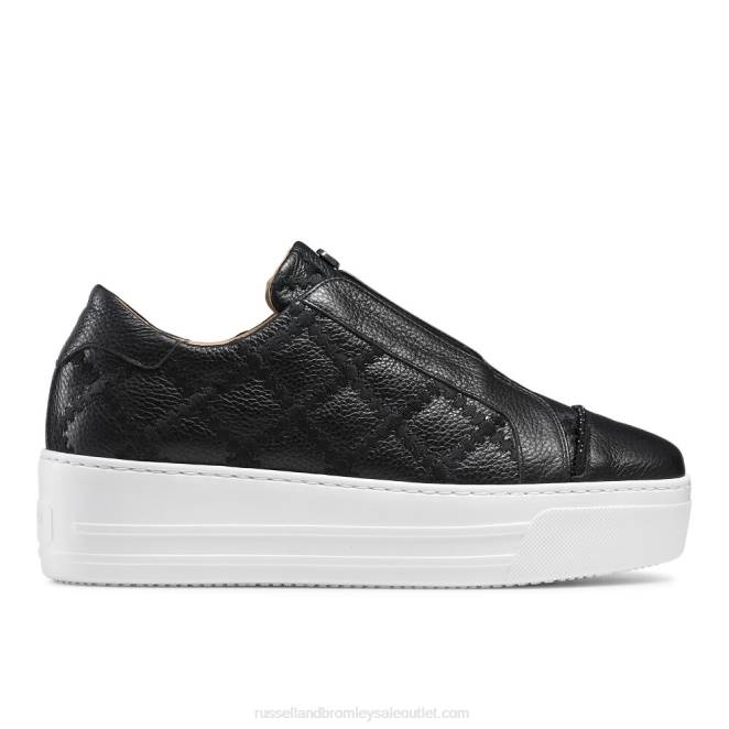 VXTJ79 negro Russell And Bromley mujer zapatilla Seawalk sin cordones