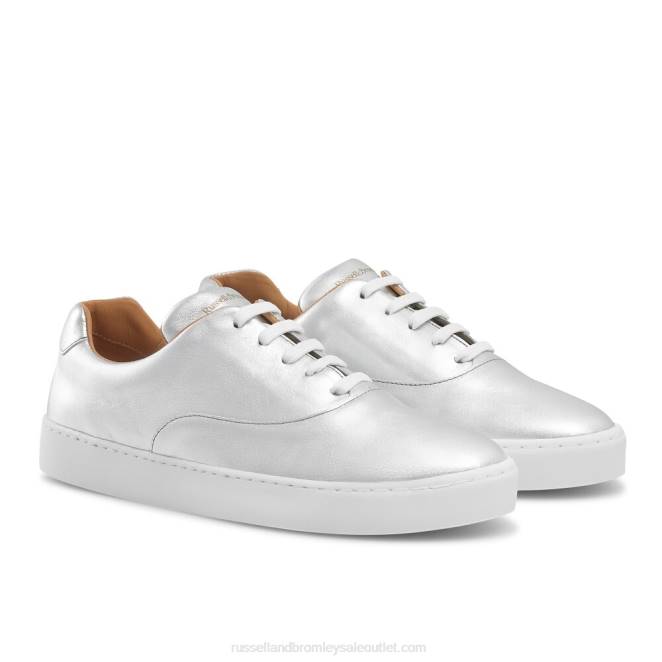 VXTJ83 plata Russell And Bromley mujer zapatillas con cordones cheers