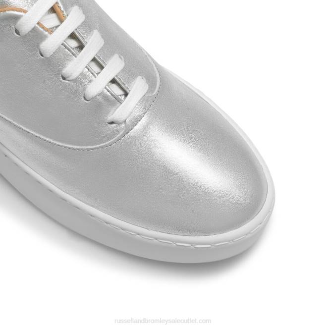 VXTJ83 plata Russell And Bromley mujer zapatillas con cordones cheers