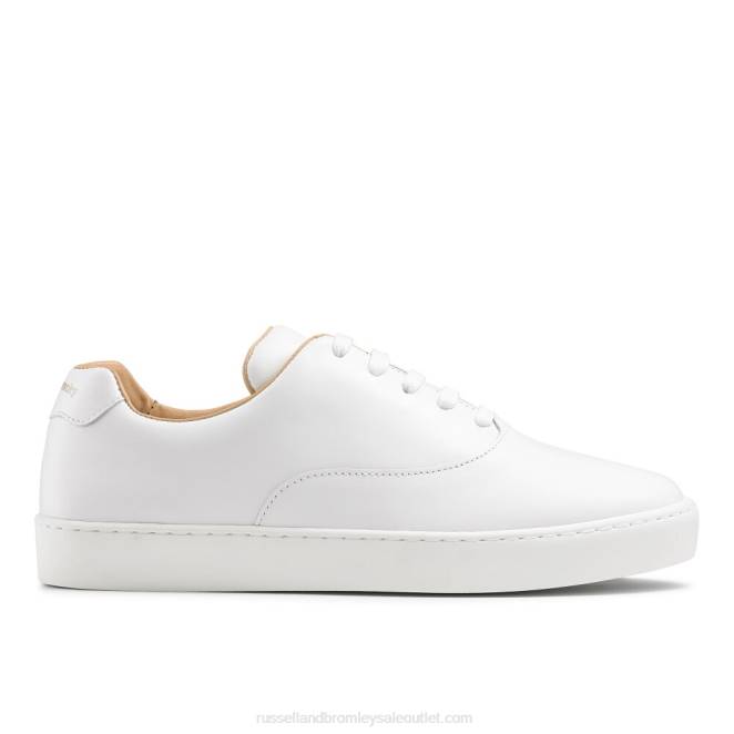 VXTJ84 blanco Russell And Bromley mujer zapatillas con cordones cheers